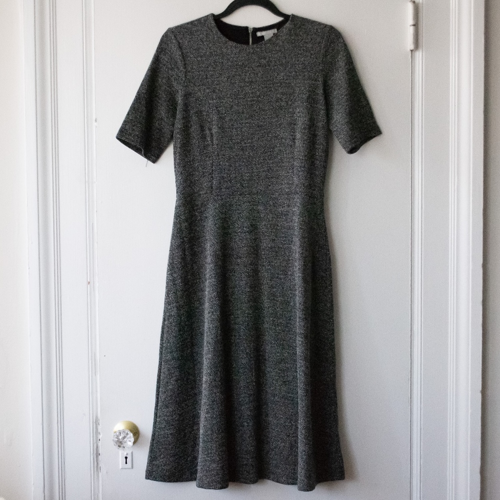 Midi Classic Textured Dress